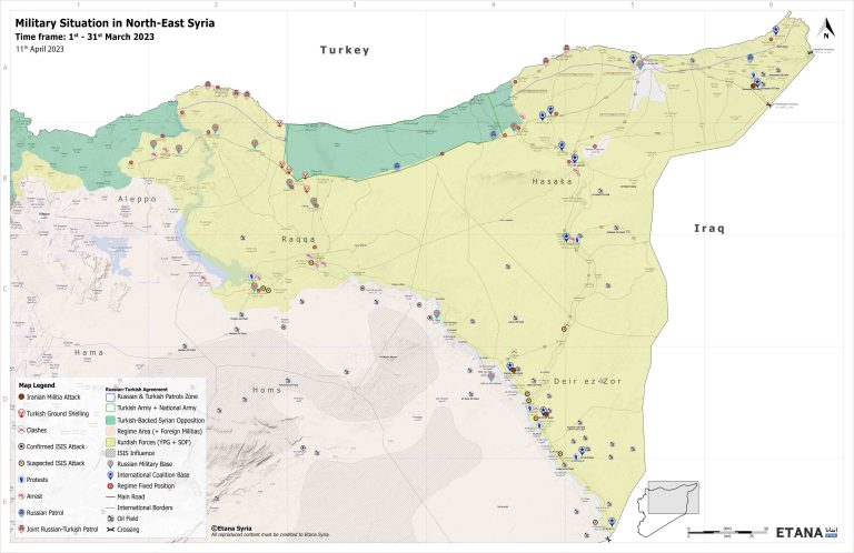 Military Situation in North-East Syria 11.4.2023