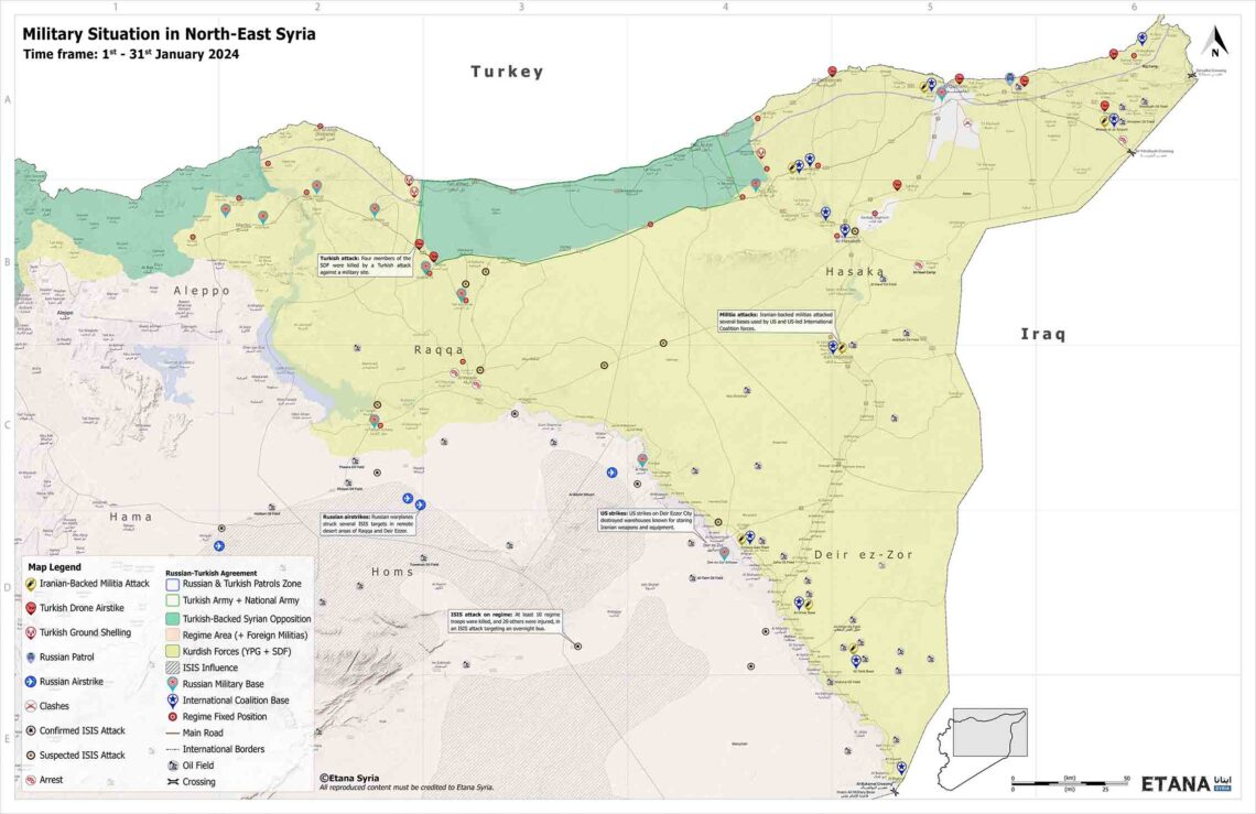 Syria Military Brief North East Syria January 2024 Etana Syria