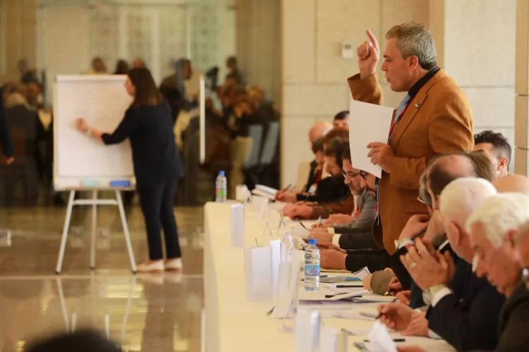 Attendees participate in a workshop on the second day of the Syrian National Dialogue Conference (Photo: SANA, Twitter/X)