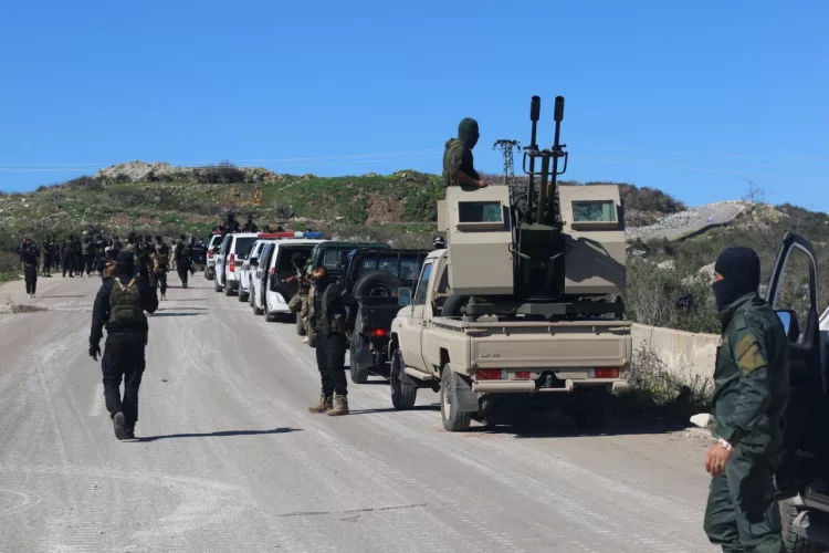 General Security forces in Hama province. (Photo: Levant 24, Telegram)