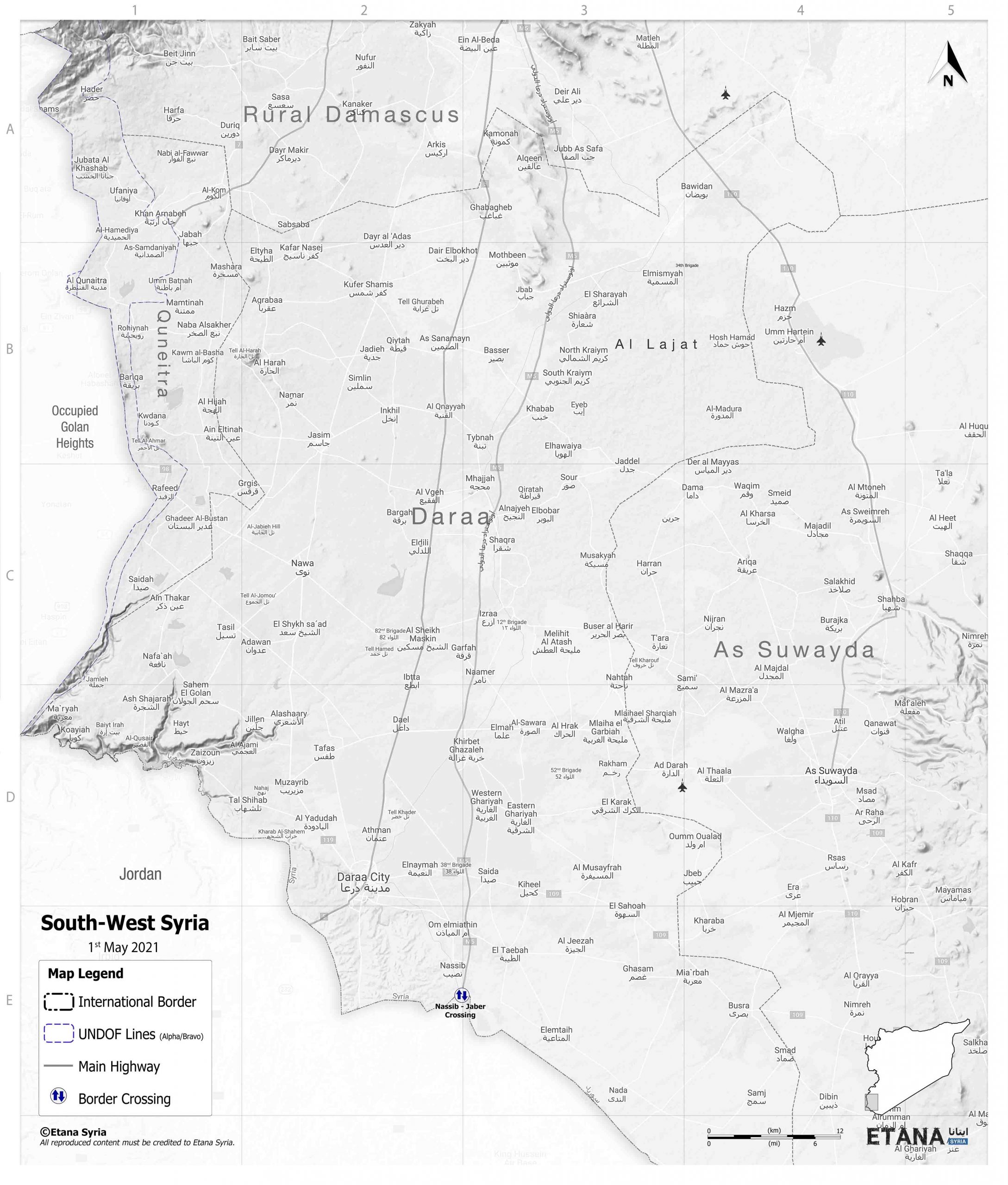 South west Syria 1-5