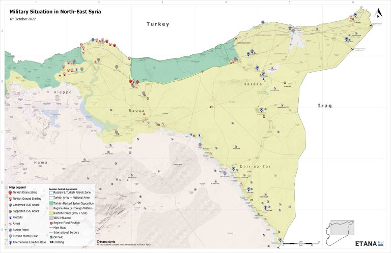 Military Situation in North-East Syria 6.10.2022