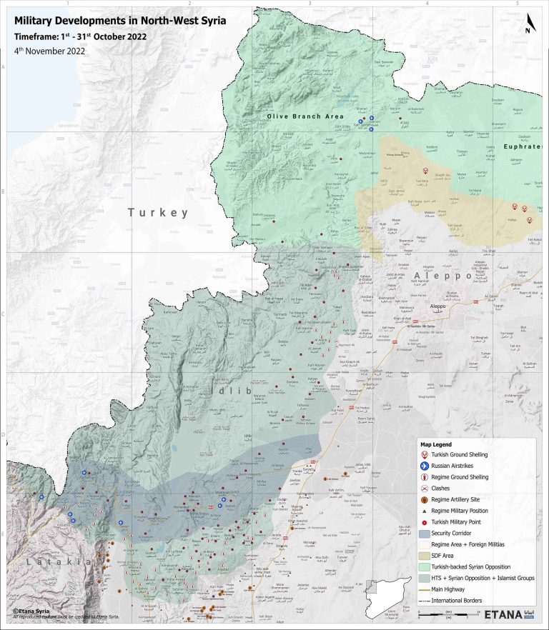 Military Developments in North-West Syria 4.11.2022