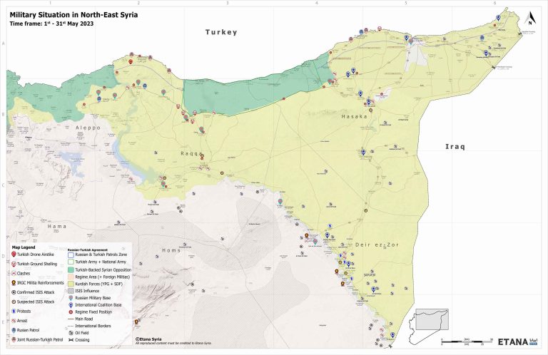 Military Situation in North-East Syria May 2023