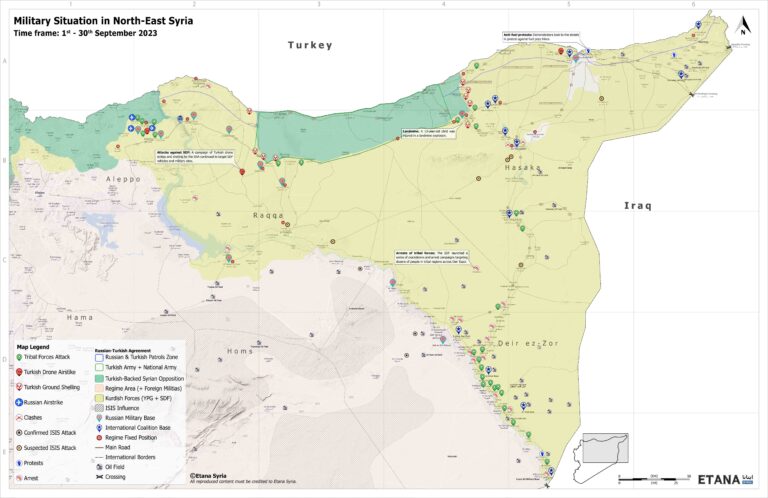 Military Situation in North-East Syria 5.10.2023